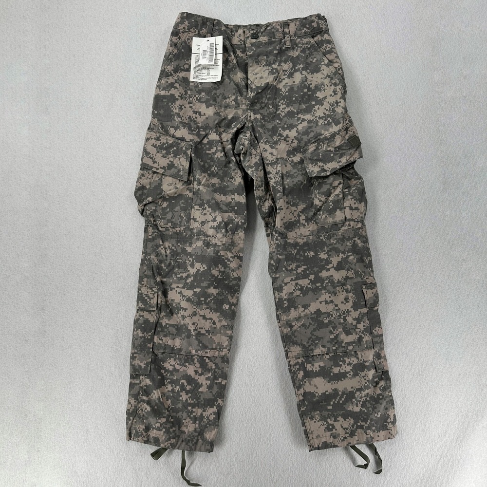 ACU Army Combat Uniform Pants SMALL‎ SHORT Insect Shield Digital Camo Ripstop